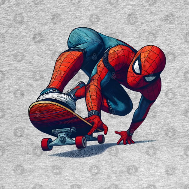 Unleash the Edge: Captivating Anti-Hero Skateboard Art Prints for a Modern and Rebellious Ride! by insaneLEDP